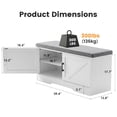 thumbnail image 3 of CONCETTA 39" Shoe Storage Bench with Cushion, Entryway Storage Cabinet with Adjustable Shelves, Shoe Organizer Bench for Bedroom Hallway, 3 of 9