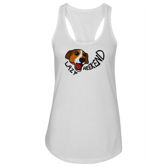 Lazy Weekend Design Tank Women -Image by Shutterstock, Female Small