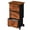Rust Brown, variant on JIOABL Dresser Storage with 3 Drawers, Fabric Tower, Vertical Storage Unit with Wheels & Adjustable Handles for Bedroom, Closet, Office, Black