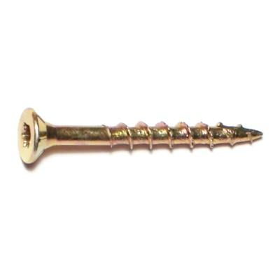 

#6 x 1-1/4 Zinc Plated Steel Star Drive Interior Nibs Bugle Head Wood Screws
