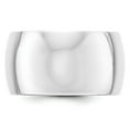 thumbnail image 2 of 10K White Gold Ring Band Wedding Standard Half Round, 2 of 3