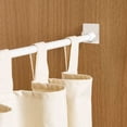 thumbnail image 5 of No Drill Tension Rod Fixing Brackets, Dienrx Reusable Adhesive Crossbar Support Hooks, Wall Rod Retainer For Bathroom Shower Rod Window Curtain & Wardrobe Partition Poles, 4×4Cm, 5 of 9
