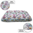 thumbnail image 3 of Flower Pet Bed, Retro Spring Floral Pattern Grunge Funky Style Inspired Colorful Daisies Bohemian, Resistant Pad for Dogs and Cats Cushion with Removable Cover, 24" x 39", Multicolor, by Ambesonne, 3 of 4