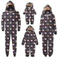 thumbnail image 1 of MesaSe Christmas Family Matching Jumpsuits Pajamas Santa/Tree/Print Hooded Long Sleeve Zipper Onesie Rompers Pjs, 1 of 4