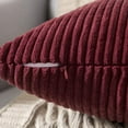 thumbnail image 2 of Wehilion 2pcs Throw Pillow Covers Set Cushion Cases Pillowcases for Sofa Bedroom Car Corduroy Soft Soild Decorative Square Christmas, 2 of 14
