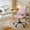 Pink, variant on Erinnyees Black Armless Office Chair: PU Leather Mid-Back, Adjustable Height & 360° Swivel Rolling Desk Chair for Home & Small Spaces