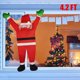 thumbnail image 5 of Toystoory Papá Noel trepa por las paredes para decorar el jardín y el patio para fiestas navideñas Decoración de Papá Noel Kits de decoración para fiestas 110cm, 5 of 6