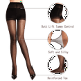 WAJIAFAR 3 Pack Women's Sheer High Waist Tights with Support and