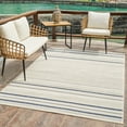 thumbnail image 4 of Rug Branch Maise Modern Abstract Indoor Area Rug, Cream Blue - 6'x9', 4 of 8