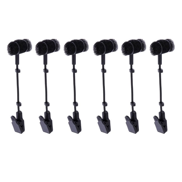 Soporte de Clip de micrófono Hugo para saxofón 6pcs Soprano Alto Tenor