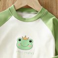 thumbnail image 4 of TOWED22 Little Boys Girls Pajamas Sets Baby Cotton 2 Piece Toddler Fall Winter Clothes Kids Pjs Sleepwear 3 6 9 12 18 24 Months 2 3 4 5 6 7 8 9 Years(Green,3-4 Y), 4 of 4