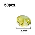 thumbnail image 2 of 14mm 50Pcs Crystal Octagon Beads 2 Hole DIY Wedding and Home Decor Crystal Accessorieslight yellow, 2 of 5