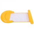thumbnail image 2 of Fila flotante inflable plegable para cama flotante de agua (amarillo) Ndcxsfigh Nuevos Originales, 2 of 7