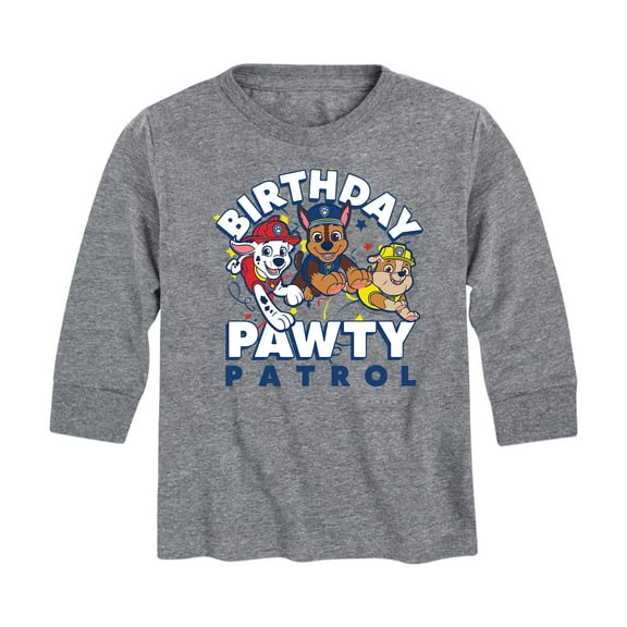 Paw Patrol - Birthday Pawty Patrol - Toddler And Youth Long Sleeve Graphic T-Shirt