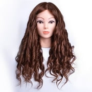 Real Hair Mannequin Head for Styling - Professional Barber Training Tool for Cutting, Braiding & Heat Styling
