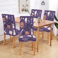 thumbnail image 6 of Chair Cover 2 Pack Removable Dining Chair Protectors Washable Chair Slipcovers Seat for Home Wedding Decor Halloween Elements with Pumpkin Skull, 6 of 6