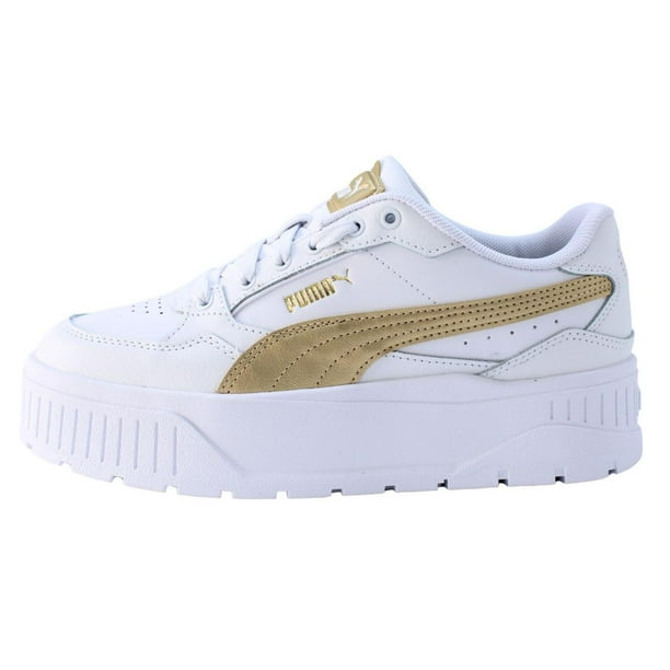 Tenis Puma Karmen Idol Metallic Mujer Moda Casual blanco