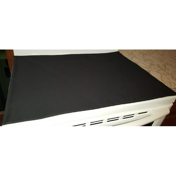 Canvas Fabric Cover & Protector for Flat Stove Top by Penny's Needful Things (Canvas Black)