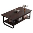 thumbnail image 2 of Coffee Table 2 Tier Minimalist Stylish Easy to Clean Living Room Center Table for Home Decor, 2 of 7