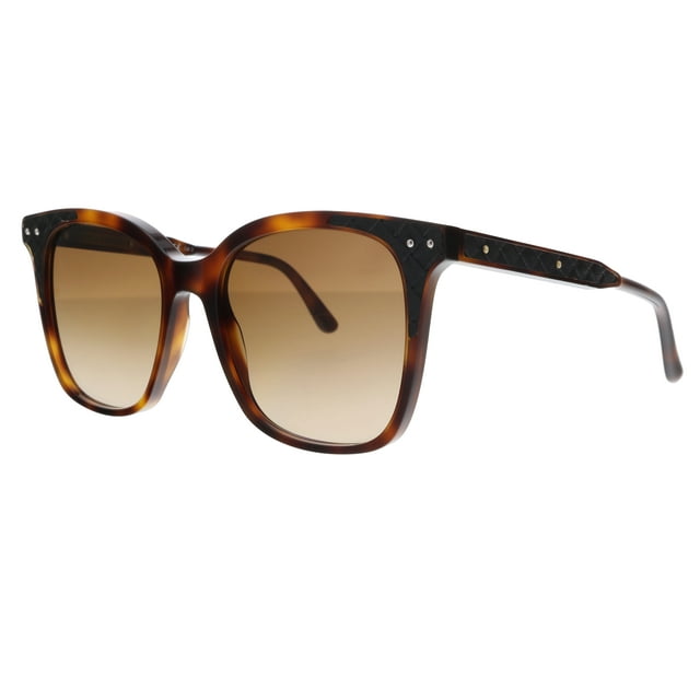 Bottega Veneta BV0118S-002  Brown  Rectangle Sunglasses for womens