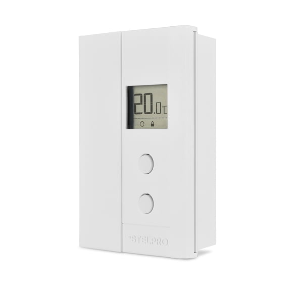 Uniwatt By Stelpro Non-Programmable Electronic Thermostat for Baseboards and Convectors, Accurate Temperature Control - 150–1000W @120V, 260–1730W @208V, 300–2000W @240V - White (UT202NP)