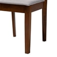 thumbnail image 6 of Baxton Studio Genesis Modern Grey Fabric and Walnut Brown Finished Wood 7-Piece Dining Set, 6 of 10