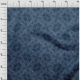 thumbnail image 3 of oneOone Velvet Medium Blue Fabric Running Stitch Floral Diy Clothing Quilting Fabric Print Fabric By Yard 58 Inch Wide, 3 of 4