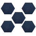 thumbnail image 1 of Furnish My Place Modern Plush Solid Navy Color Rug - Pets and Kids Friendly Rug, Indoor/Outdoor Mat, Area Rugs Great for Kids, Pets, Event, Wedding, Living Room, Made in USA, 3' Hexagon - Set of 5, 1 of 10