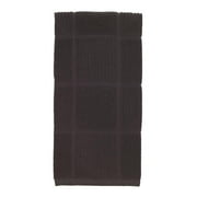 t-fal textiles 10953 solid color parquet design 100-percent cotton kitchen dish towel, charcoal, single,