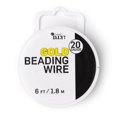 thumbnail image 2 of (2 pack) Cousin DIY Metal Beading Wire, Gold Finish, 20 Gauge, 6 ft/1.8m Roll, 2 of 10