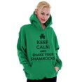 thumbnail image 4 of Keep Calm Shake Shamrocks St Paddys Hoodie Sweatshirt Women Men Brisco Brands M, 4 of 6
