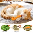thumbnail image 5 of Catnip Cat Toys, 5 Pack, Plush Cat Nip Toys for Indoor Kitten Kitty, Interactive Cat Kicker Chew Safe Teeth Cleaning Toys, Fun Vegetable Shape., 5 of 7