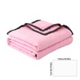 thumbnail image 3 of Qocolhg Solid Color Summer Cooler Quilt Twin Size - Cooling Blankets for Hot Sleepers, Skin-friendly Plain Printed Washed Cotton Summer Quilt, Bedding Soft Coverlet Quilts for Kids, 59x79 inch, Pink, 3 of 8