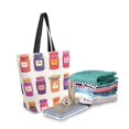 thumbnail image 2 of FORMRS Womens Canvas Tote Bag with Zipper Inner Pocket Shoulder Handbag, Jam Jars, 2 of 7