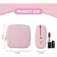 thumbnail image 3 of LZLINGMEI 1PC Corduroy Sanitary Napkin Storage Bag,Menstrual Pad Bag Tampon Holder for Purse(Pink), 3 of 13