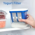 thumbnail image 2 of ABCISI Greek Yogurt Strainer – Large Capacity Yogurt Maker with Fine Mesh Stainless Steel Filter, Reusable Whey Separator for Thick Greek Yogurt, Cheese, Nut Milk, Juices – BPA-Free, Dishwasher Safe, 2 of 9