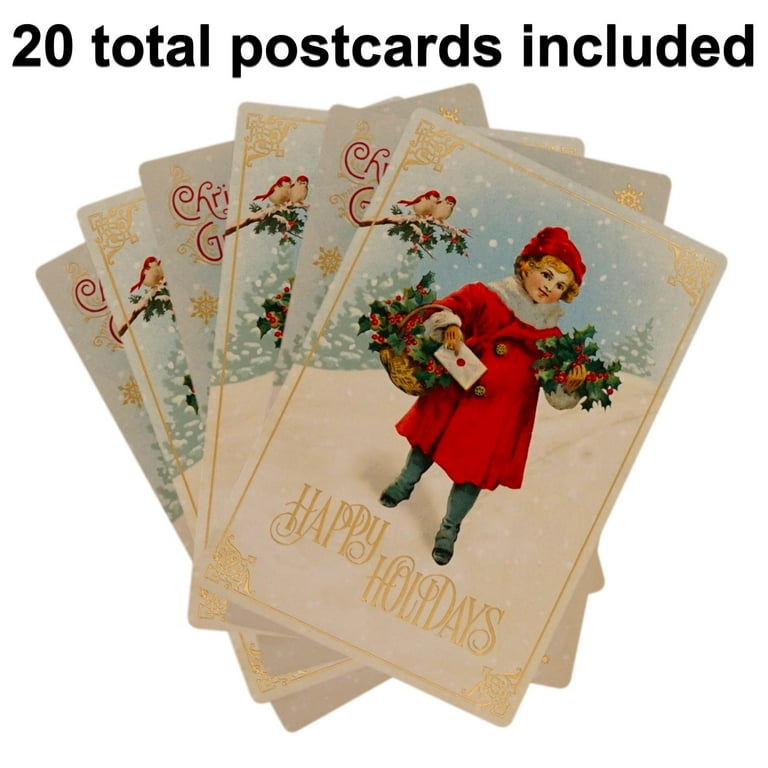 Blank Vintage Greeting Cards and Envelopes, 6 Old Aged Design (4X6