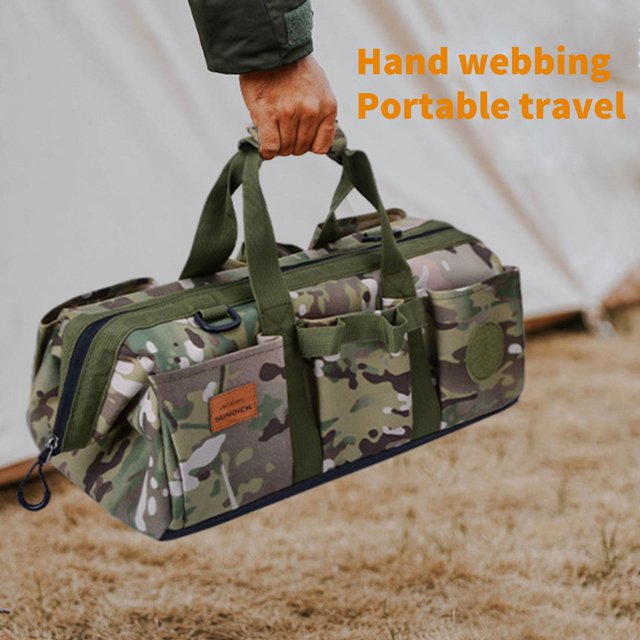 Bolsa De Almacenamiento Bolsa de almacenamiento de herramientas para acampar, bolso impermeable de gran capacidad, accesorios para acampar Likrtyny Para estrenar