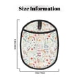 thumbnail image 3 of Pofeuu Wildflower Watercolor 4 Print Silicone Pot Mat Mitten With Hanging Loop Heat Resistant Oven Mitts Non-Slip Bbq Baking Smoking Potholders, 3 of 7