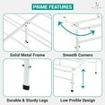 thumbnail image 6 of idealBase 14" Foldable Metal Platform Bed Frame - Mattress Foundation - Box Spring Replacement by Naomi Home-Bed Size:Full,Color:White, 6 of 7