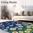 thumbnail image 2 of ODIKA 5'x7' Machine Washable Non-Slip Area Rug, Scholarly Meadow Phonics Natural Wonder High Traffic Rug with Pad, Blue, 720935, 2 of 8