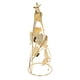 thumbnail image 4 of Candelabros de hierro dorado para árbol de Navidad, diseño de hojas de albaricoque redondas pequeñas, decoración de mesa perfecta para iluminación navideña, 4 of 8