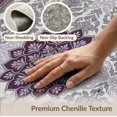 thumbnail image 6 of ODIKA 9'x12' Washable Area Rug Traditional Patterned Framework Showcasing Elegant Wisteria Themes for Great Room, Indoor Concept, Large Living Low Pile, Flatwoven, 6 of 7