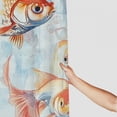 thumbnail image 3 of ONETECH Goldfish Shower Curtain Set Chic Modern Bathroom Decor with Hooks 60x72, 3 of 7
