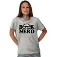 thumbnail image 5 of Book Club Nerd Nerdy Geeky Hipster Women's Graphic T Shirt Tees Brisco Brands L, 5 of 5