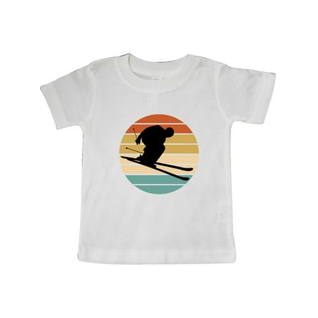

Inktastic Skiing Retro Sunset Downhill Gift Baby Boy or Baby Girl T-Shirt