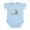 Sky Blue, variant on CafePress - Stork Baby Ecuador USA Infant Bodysuit - Baby Light Bodysuit, Size Newborn - 24 Months