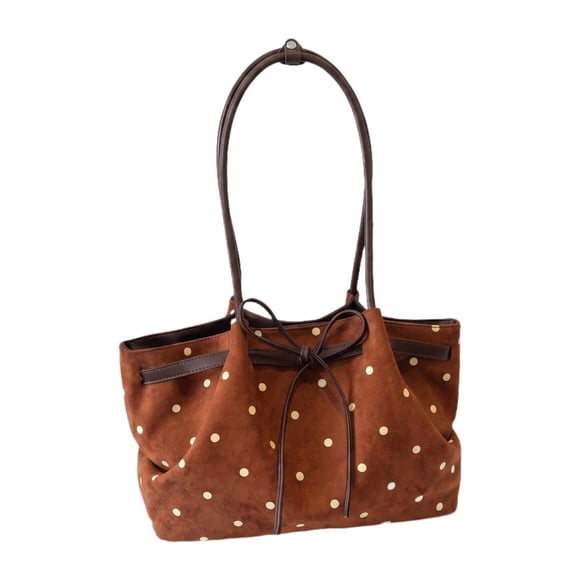 Bolso de hombro para mujer, moderno, portátil, para llevar debajo del brazo, ideal para ir al trabajo, vacaciones o fiestas. Marrón