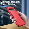 thumbnail image 3 of Feishell Case Fit for Google Pixel 7 Pro 6.7 inch,Military Grade Shockproof Protection Hybrid Armor Double Layer Hard PC + Soft TPU Drop Resistant Anti-Fingerprint Phone Cover,Red, 3 of 7