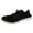 Black, variant on Comfortable Women'S Slip-On Sneakers Women'S Stylish Gym Sneakers Ladies Simple Pure Color Lace Up Breathable Mesh Surface Flat Soft Sole Large Size Sports Casual Shoes